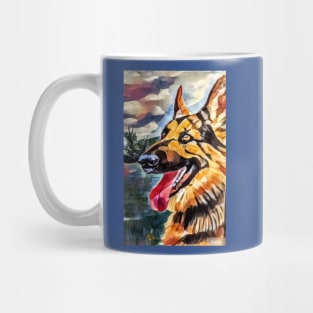 Alsatian, German shepherd Mug